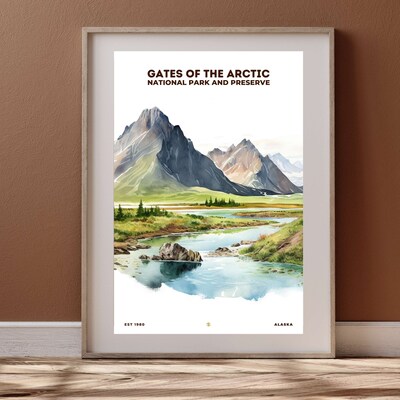 Gates of the Arctic National Park and Preserve Poster, Travel Art, Office Poster, Home Decor | S8 - image4